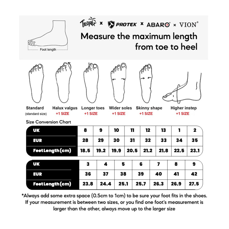 vendor28/size chart- 2323a